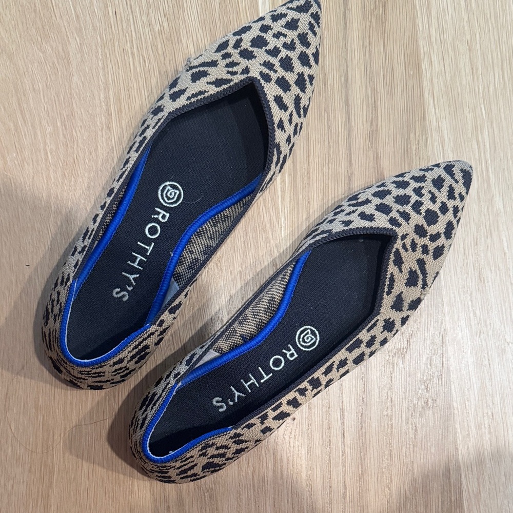 Rothy's Leopard Point Flats